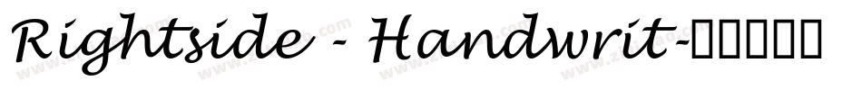 Rightside - Handwrit字体转换